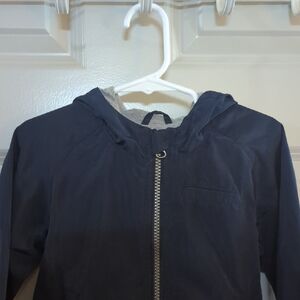 Navy Blue Hooded Jacket